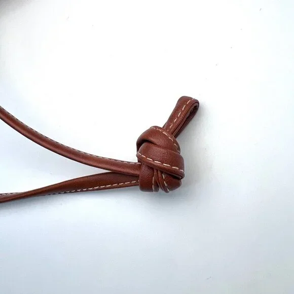 Vintage Crossbody Bag Cream Brown Retro Purse - Picture 9 of 9